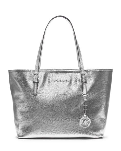 silver michael kors jet set tote|jet set small Michael Kors.